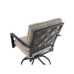 Style Selections Style Slections Glenn Hill Tan Swivel Patio Chair With Brown Metal Frame - Set Of 2 19 Style Selections Style Slections Glenn Hill Tan Swivel Patio Chair With Brown Metal Frame - Set Of 2 -Style Selections 1448683 16642643