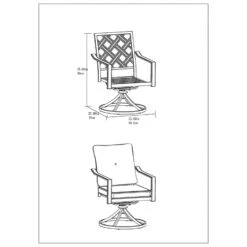 Style Selections Style Slections Glenn Hill Tan Swivel Patio Chair With Brown Metal Frame - Set Of 2 15 Style Selections Style Slections Glenn Hill Tan Swivel Patio Chair With Brown Metal Frame - Set Of 2 -Style Selections 1448683 49278361