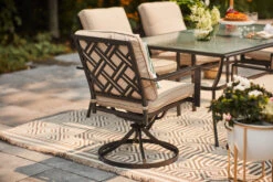 Style Selections Style Slections Glenn Hill Tan Swivel Patio Chair With Brown Metal Frame - Set Of 2 18 Style Selections Style Slections Glenn Hill Tan Swivel Patio Chair With Brown Metal Frame - Set Of 2 -Style Selections 1448683 AlternateImage2