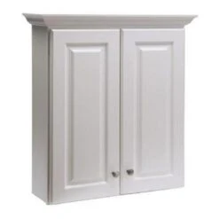 Style Selections Northrup White Wall Cabinet (Common: 25-in; Actual: 28.39-in)