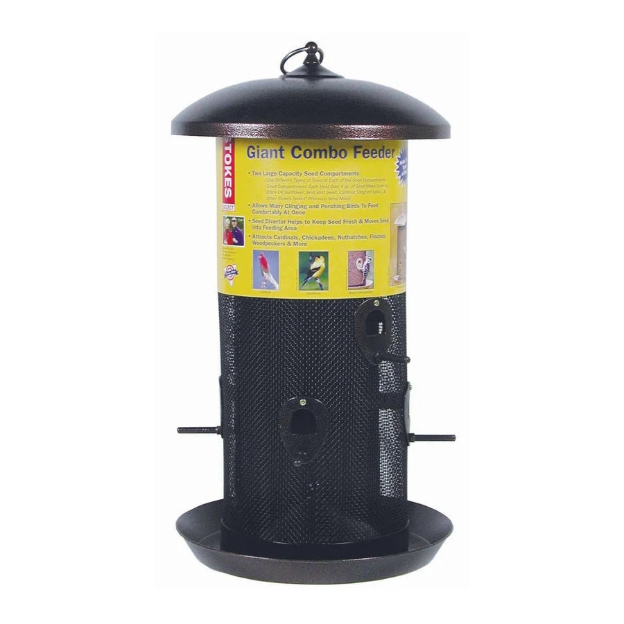 Style Selections 18-in Brown Tube Bird Feeder 5 Style Selections 18-in Brown Tube Bird Feeder - Image 3