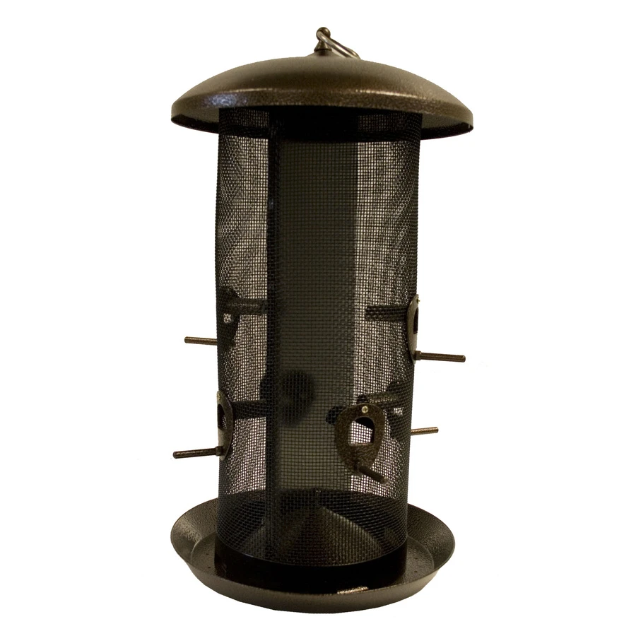 Style Selections 18-in Brown Tube Bird Feeder