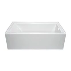 Style Selections Sapphire 32-in X 60-in White Acrylic Rectangular Bathtub With Right Drain