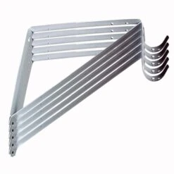 Style Selections 12.8-in White Shelf And Rod Brackets - 5-Pack