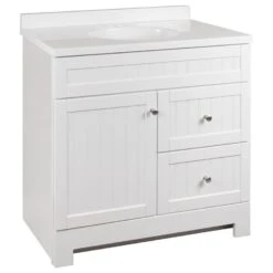 Style Selections RSI Ellenbee 36-in White Bathroom Vanity