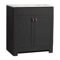 Style Selections SS Liesel Blue 31-in Bathroom Vanity With Cultured Marble Top